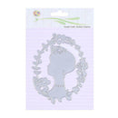 Metal DIY Wreath Woman Cutting Dies Stencils Scrapbook Card Making Craft A