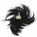 Black Feather Cocktail Corsage Brooch Pin Hair Clip New HOT B5U5