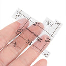 1pc 2" Plastic sewing measuring gauge quilting measurement for patchwork ruler F