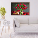 Diamond Painting Red Rose Full Round Rhinestone Picture DIY 40x30cm (c1031)