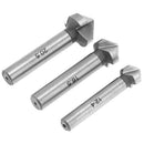 Round Shank 6Pcs/Set 3 Flute Three Edge Chamfer Chamfering End Mill Cutter