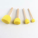 20pcs Children Drawing Toys Wooden Handle Sponge Painting Brushes Tools