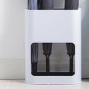 White New Umbrella Stand Rack Free Standing Organizer with Drip Tray for Ha X3K9