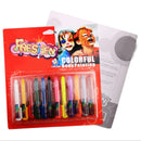 12 Colors Children's Face Color Crayons Kit Body Oil Paint Clown Devil AWS