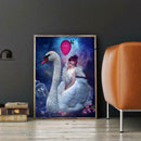 DIY Full Drill Diamond Painting Swan Girl Cross Stitch Embroidery Decor