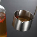 Long Handle Stainless Steel Wine Dipper Sauce Ladle Flat Bottom Spoon 250ml