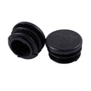 12 Pcs Chair Table Legs 22mm Dia Cap Round Ribbed Tube Tubing Insert