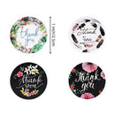 500pcs/roll Floral Thank You Stickers Scrapbooking For Package Seal LaSEAU