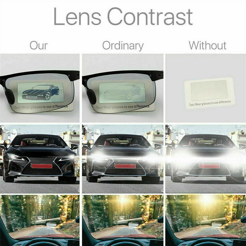 1* Polarized Photochromic Sunglasses Men's UV400 Transition Lens Driving Eyewear