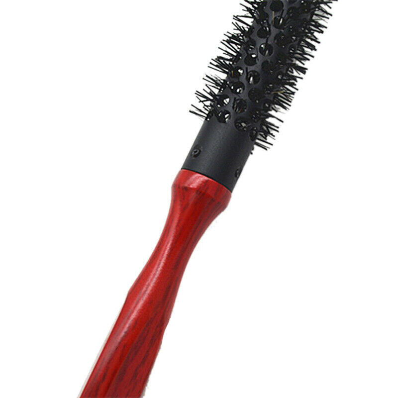 Nylon Hair Round Brush Roller Comb Form Handle For Diy Hairstyle Salon Hair F3W7