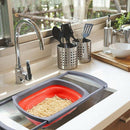 Kitchen Collapsible Colander Over The Sink Strainer With Steady Base For St X4U8