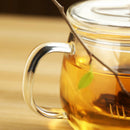 Transparent Clear-Glass Milk Mug Coffee Tea Cups With Tea Infuser Filter&Lid New