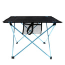 Aluminium Alloy Camping Folding Table Tavel Picnic Portable Desk Blue