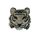 tiger change color sequins patches embroidered reversible badge fabric appliqueï¼