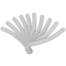 10 x Grey Nail Files Sanding 100/180 Curve Banana for Nail Art Tips Manicur