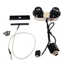 Violin Piezo Pickup with Tone Volumn Knob Cap Set for Electric Violin