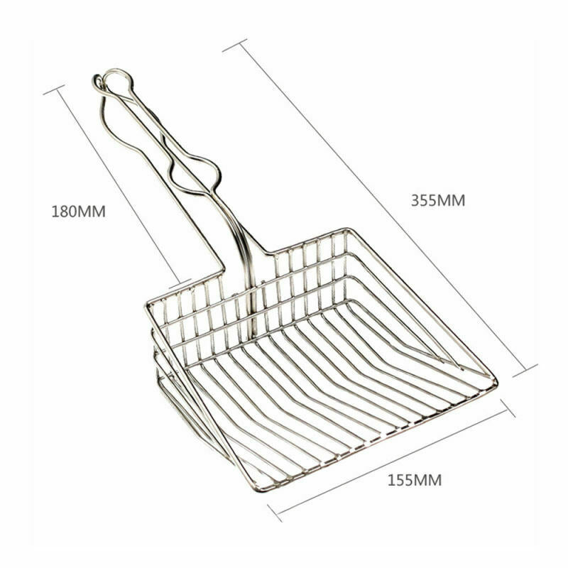 Cat Litter Scoop Metal Waste Scooper Poop Pet Sand Shovel Cleaning Tools GSU