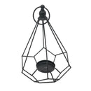 Diamond Shaped Tea Light Metal Candle Holder Candlestick Wedding Decor Black