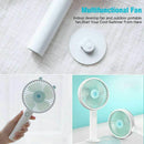 Mini Handheld Fan USB Personal Fan Battery Operated 3 Level Speed Silent De