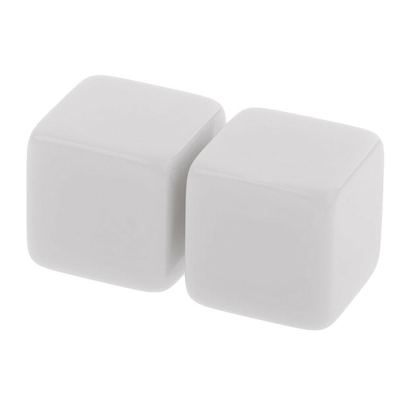 25 Pieces Standard Size Blank Dice D6 Six Sided Dungeons & Dragon RPG Party