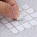 10sheet x 20x white double sided adhesive tabs glue tape for false nail tip ME