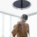 Round Shape Bathroom Top Shower Head Straight Screw Rainfall Showering Sprayer