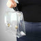 Girls PVC Transparent Clear Clutch Bag Chain Tote Jelly Bag Shoulder Handbag