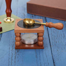 Lightweight Sealing Stamp Wax Furnace Wood Frame Metal Seal Stamp Stove Pot