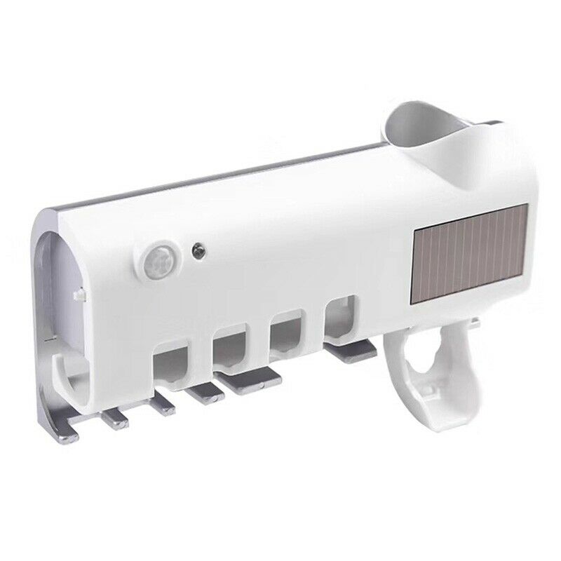 Solar UV Light Ultraviolet Toothbrush Sterilizer Automatic Toothpaste Dispe B7D7