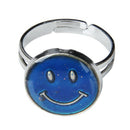 Ring of mood change of color size adjustable shape of face of smile L2E1