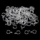 100pcs/10set 7mm Carp Fishing Hair Rigs Bait Bands for Pellet Bander Worm