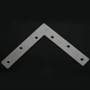 2pcs 150mmx150mm Flat L Shape Corner Brace Repair Plate Angle Bracket
