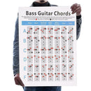 Guitar Chord Wall Chart Music Fretboard Instructional Exercise Poster Delic L3D0