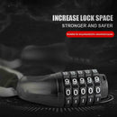 Combination 5 Digit Mountain Bike Heavy Duty Bicycle Chain Lock Reflective