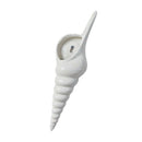 White Ceramic Pottery Sea Shell Conch Flower Vase Home Wall Hanging Decor