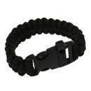 Paracord Parachute Cord Bracelets Buckle Survival Camping Black A7A4