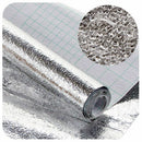 Aluminum foil Self Adhesive Xmas   Kitchen Shelf Liner Contact Paper M&