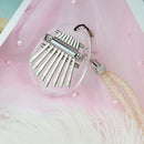 Kalimba Transparent 8 Keys Mini Kalimba Thumb Piano Acrylic Pocket Thumb Piano