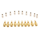 10 Pack SMA Male Plug Crimp Straight RF Coax Connector for RG316 RG174 LMR100