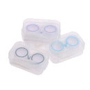 Plastic Candy Color Transparent Contact Lens Partner Case Travel Kit StoragSEAU