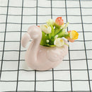 Romantic Flamingo Ceramic Flower Pot for Succulents Cactus Plants Pot Planter ï¼D