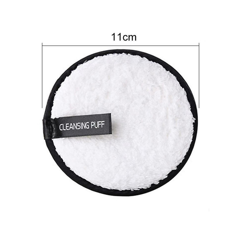 Soft Makeup Remover Puff Sponge Face Cleansing Powder Puff Pads (White) A