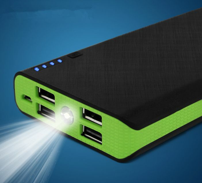 4 USB 2A Power Bank Case Kit 6x18650 Battery Charger DIY Box Case For Cell Phone