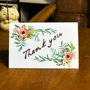 6 Sets Thank You Cards Floral Flower with Envelopes Invitation Card