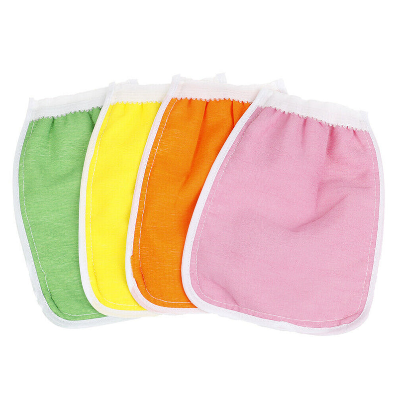 1PC Shower Exfoliator Two-sided Bath Glove Body Cleaning Scrub Mitt Ran Kw
