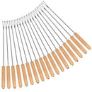 Stainless Steel Color Coding Chocolate Fountain Cheese Fondue Forks with Oa