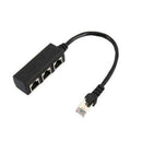 RJ45 Y Splitter Adapter 1 to3 Port Cable For CAT 5/CAT Ethernet Socket LAN H3P4
