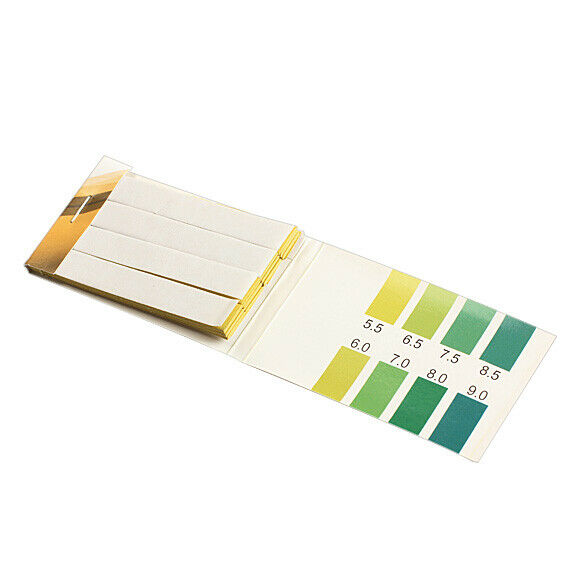 80 Strips PH Range 5.5-9.0 PH Alkaline Test Indicator Papers Lab Supplies A