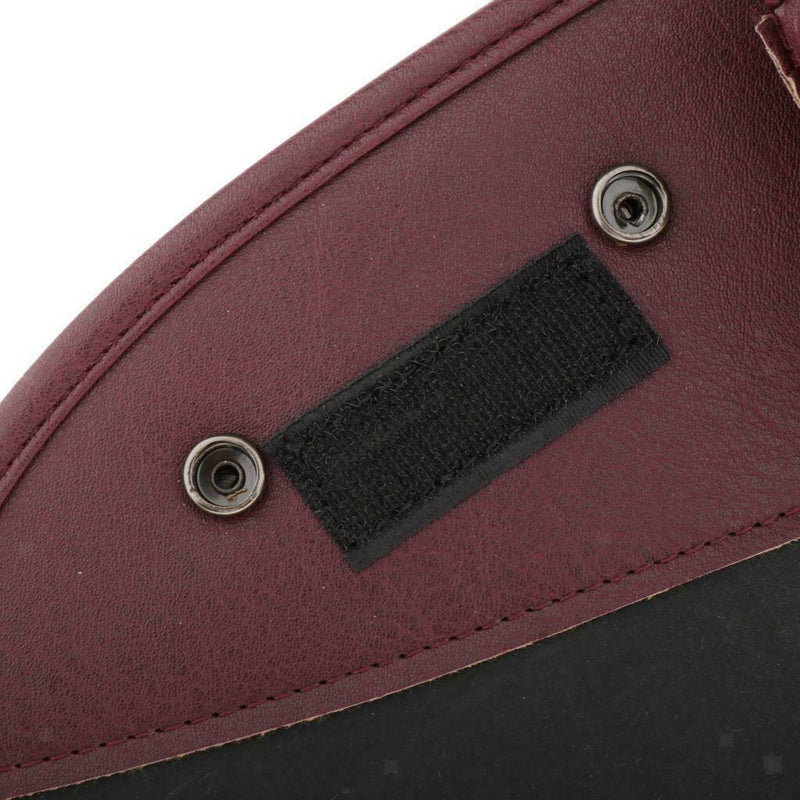 Red PU Leather Motorcycle Windshield Bag Saddle Three 3 Pouch  Fairing Bag