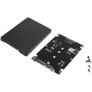 Black B + M key Socket 2 M.2 NGFF (SATA) SSD to 2.5 SATA Adapter Card with
